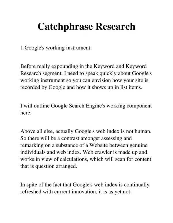 Keyword research 7