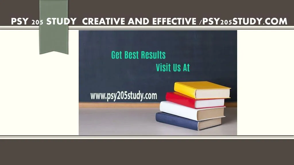 psy 205 study creative and effective psy205study com