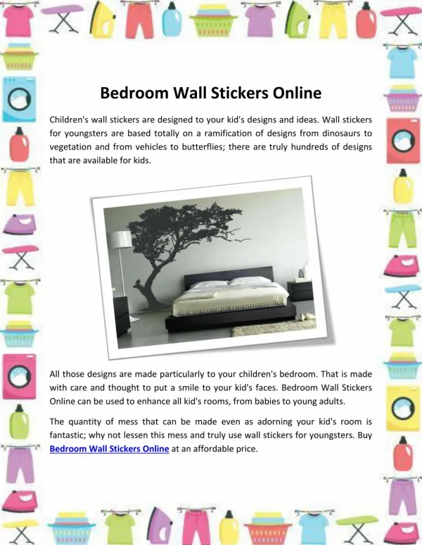 Trending Bedroom Wall Stickers Online