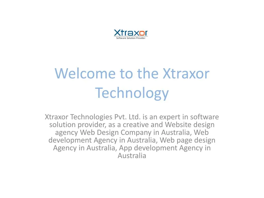 welcome to the xtraxor technology