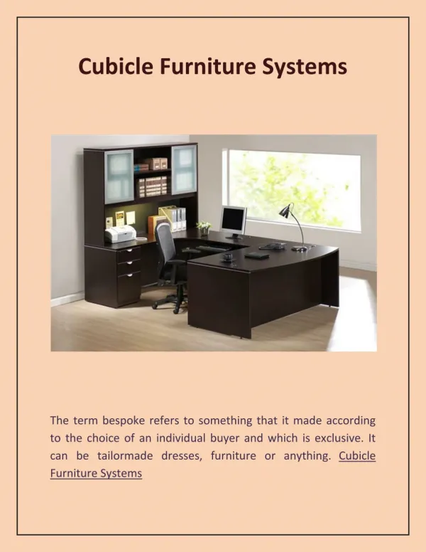 Cubicle Furniture Systems