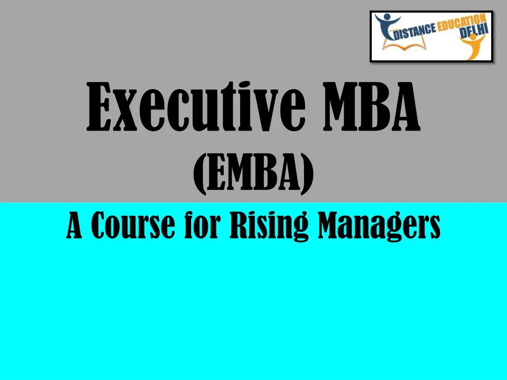 executive mba emba