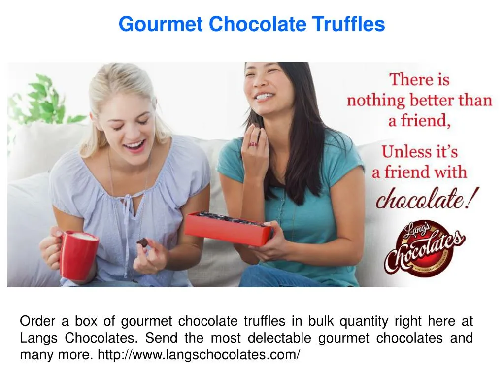 gourmet chocolate truffles