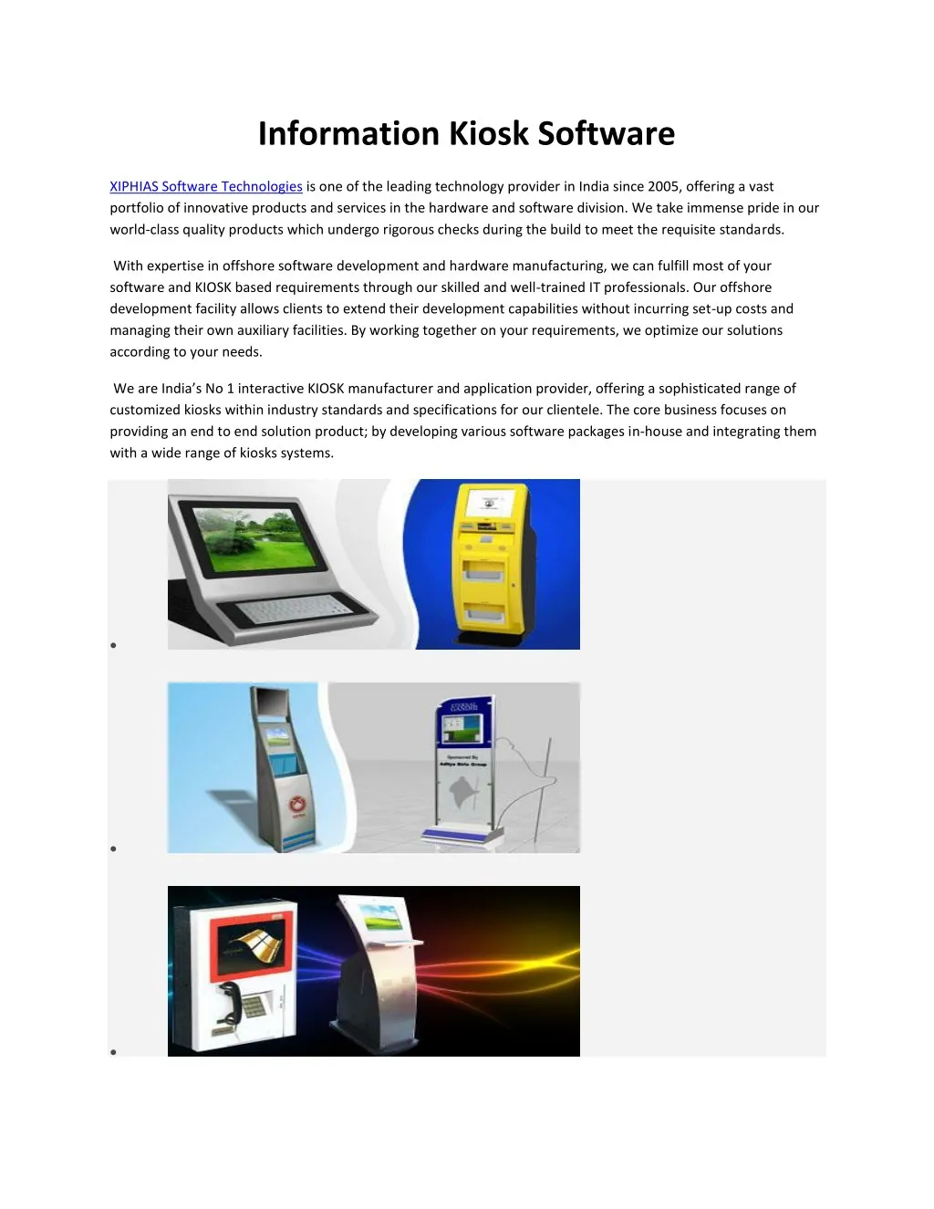 information kiosk software