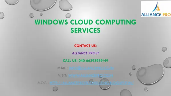 Azure cloud computing services | Windows cloud solutions