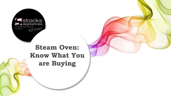 Steam oven: Know what you are Buying