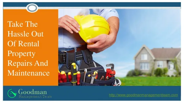 Rental property repairs and maintenance