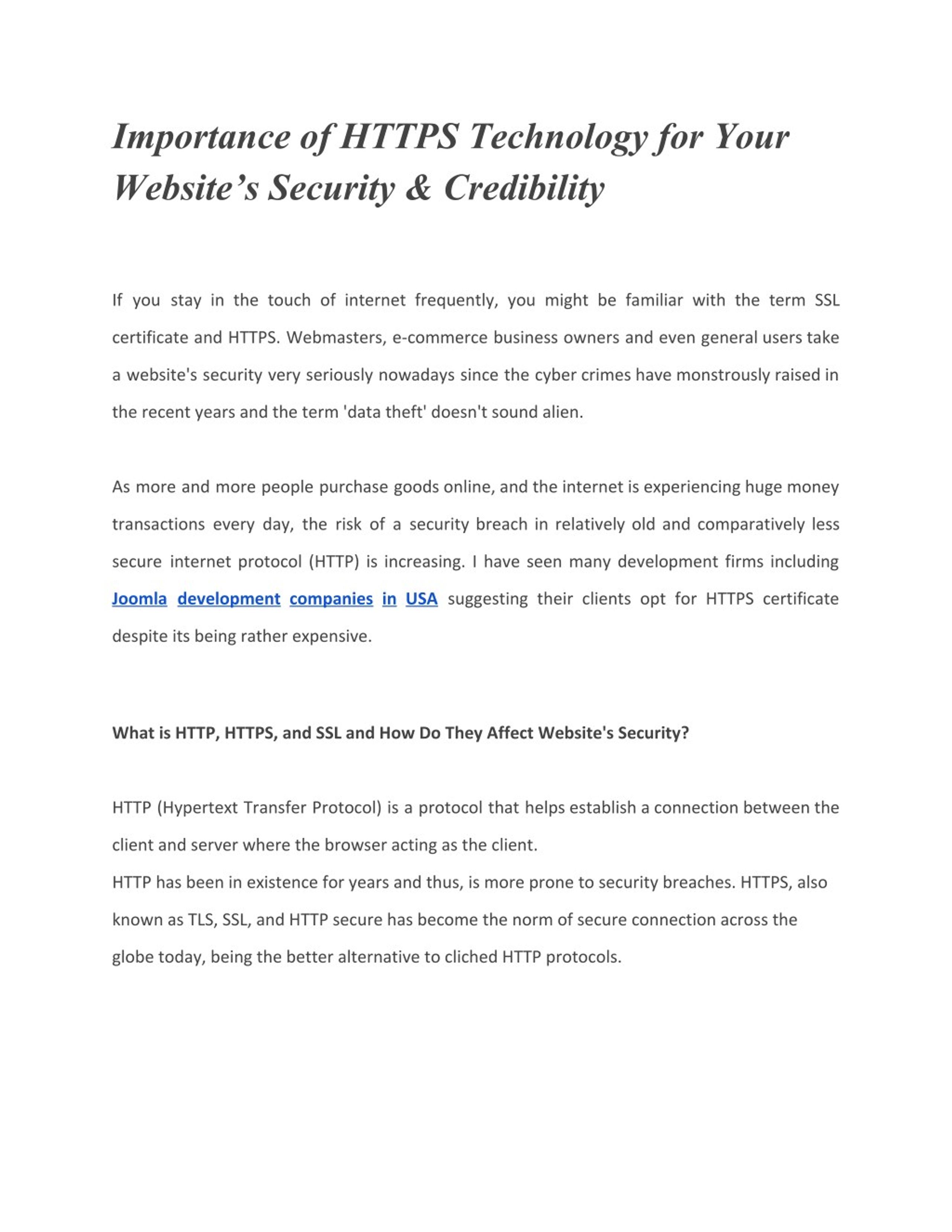 PPT - Importance of HTTPS Technology for Your Website PowerPoint ...
