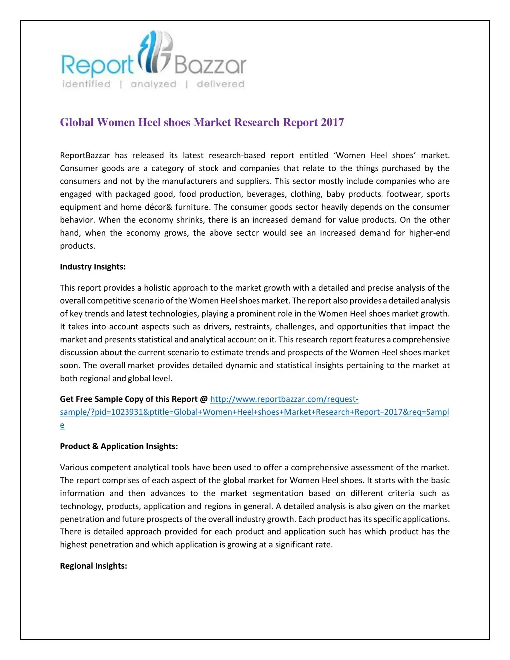 global women heel shoes market research report