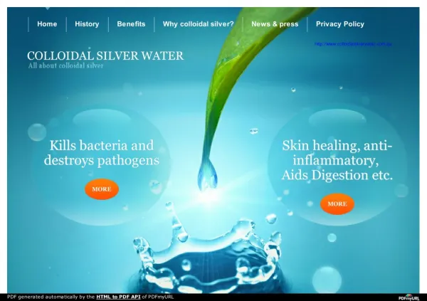 Best Pure Colloidal Silver Water in Australia