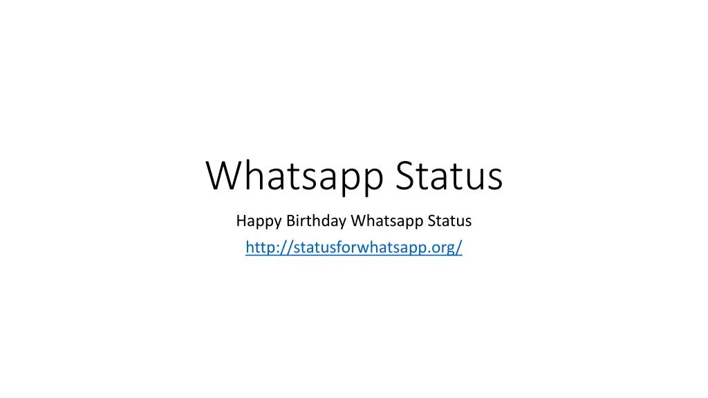 whatsapp status