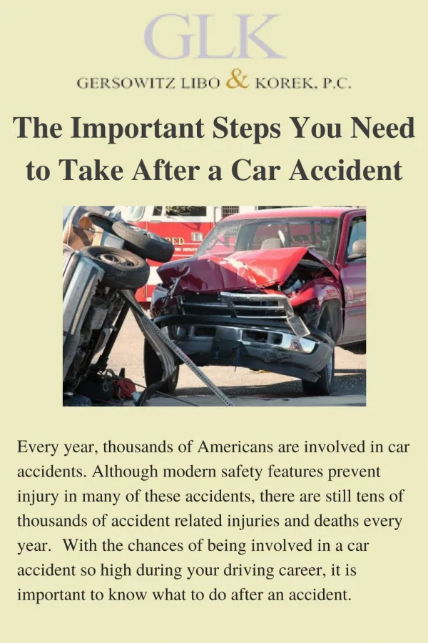 The Important Steps You Need to Take After a Car Accident
