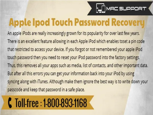 Apple iPod Password Recovery