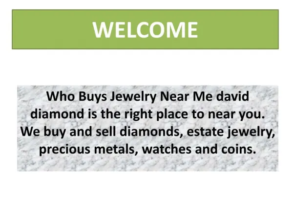 Who Buys Jewelry Near Me