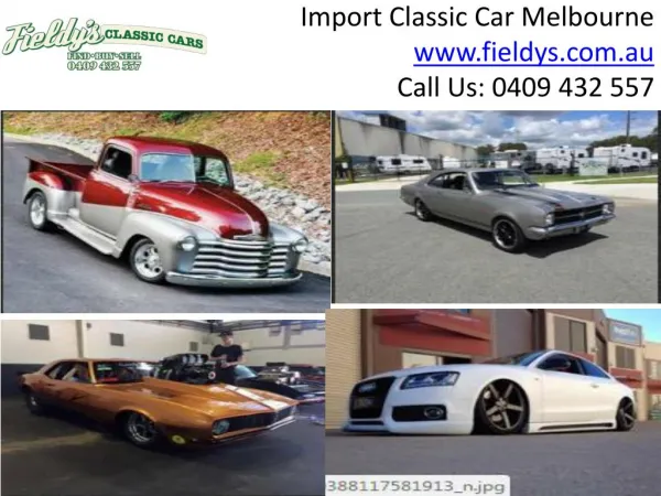 Classic Car Dealers Melbourne