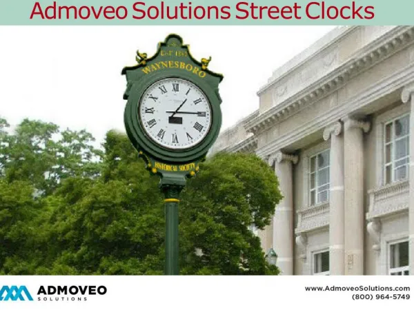 Admoveo solutions street clocks