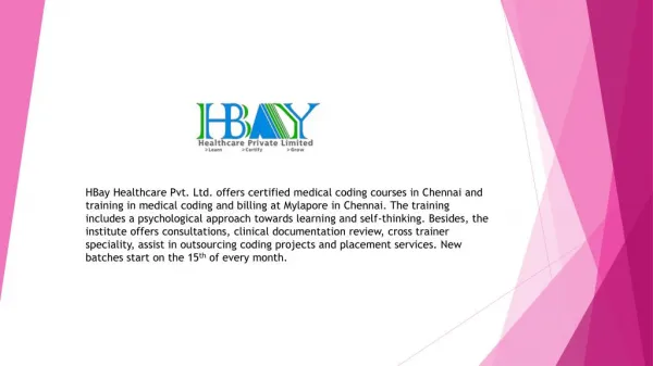 Medical Coding in Chennai | Hbay Healthcare