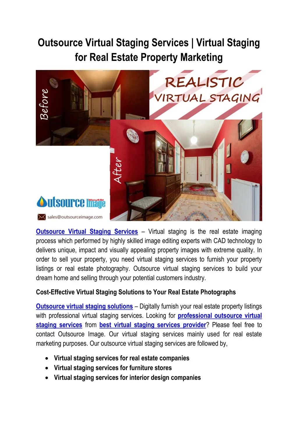 outsource virtual staging services virtual