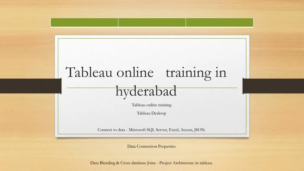 tableau online training in hyderabad