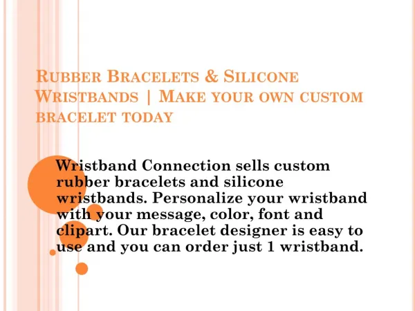 Bracelets & Silicone | Lazer-Made Wristbands