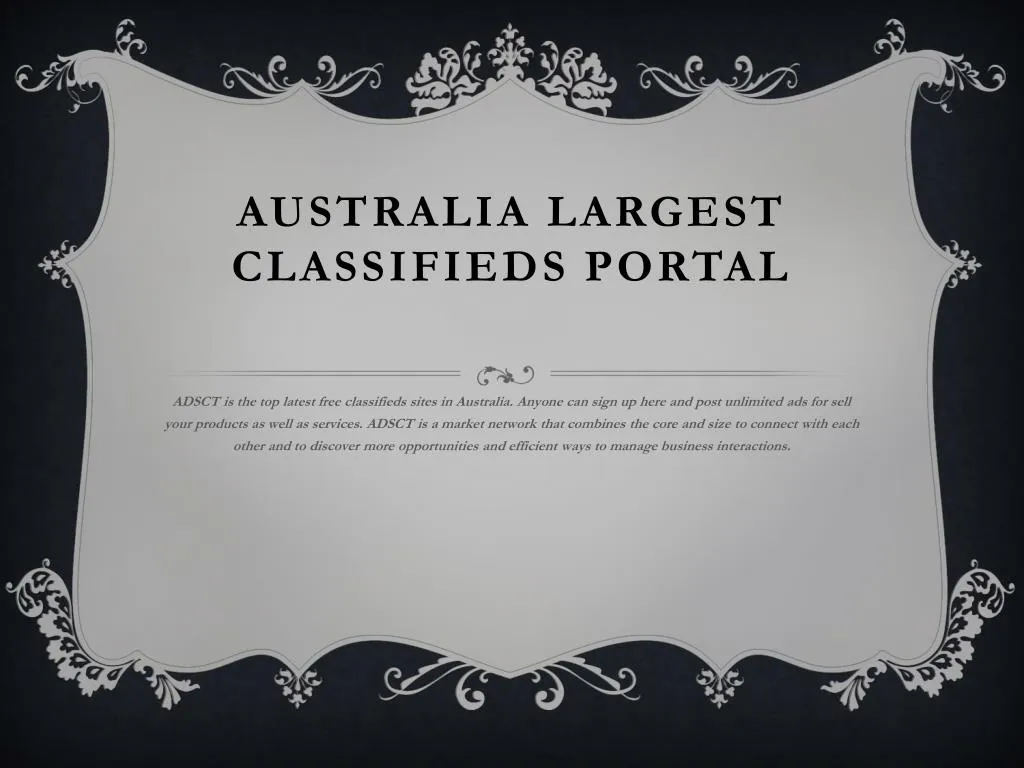 australia largest classifieds portal