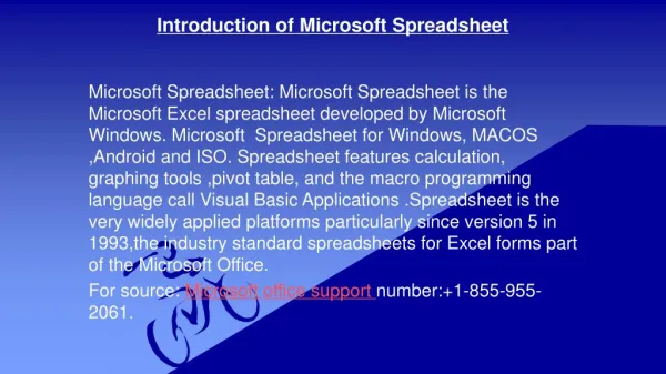 Microsoft Spreadsheet