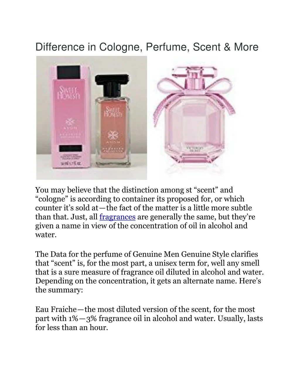 difference in cologne perfume scent more