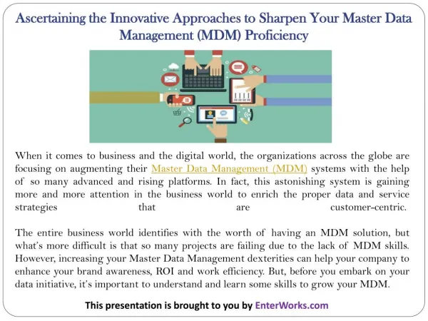 Ascertaining the Innovative Approaches to Sharpen Your Master Data Management (MDM) Proficiency