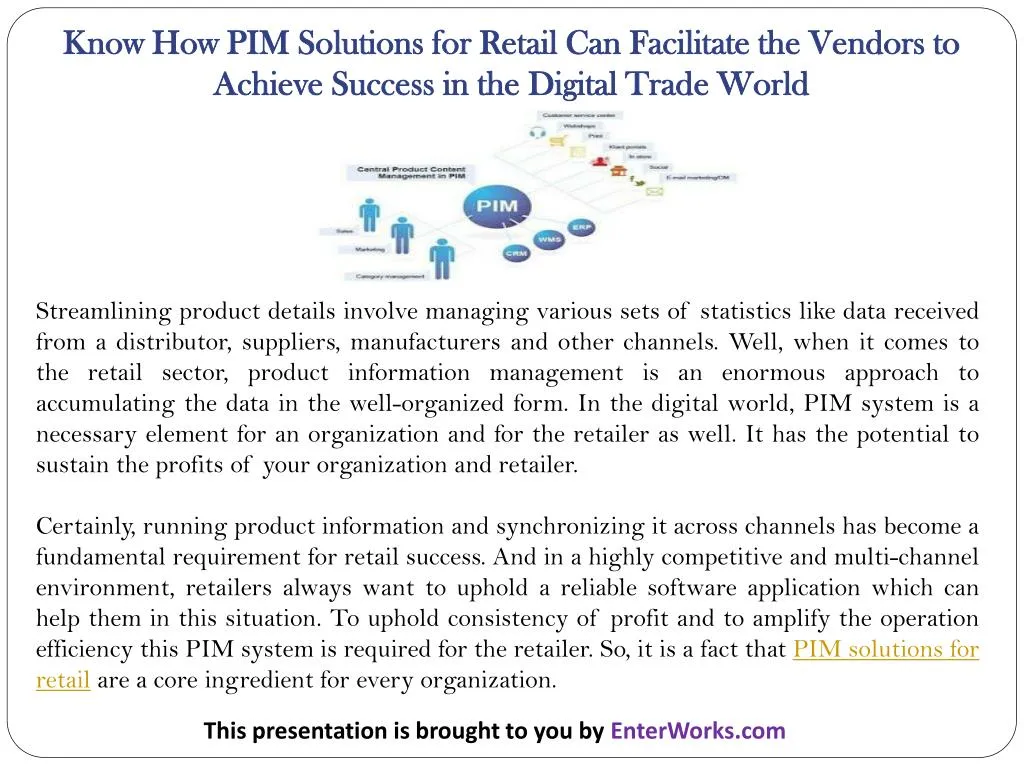 know how pim solutions for retail can facilitate