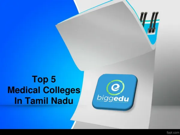 Top 5 medical colleges in tamil nadu