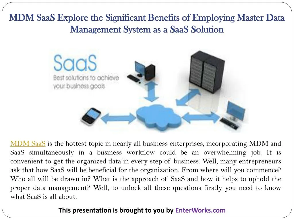 mdm saas explore the significant benefits