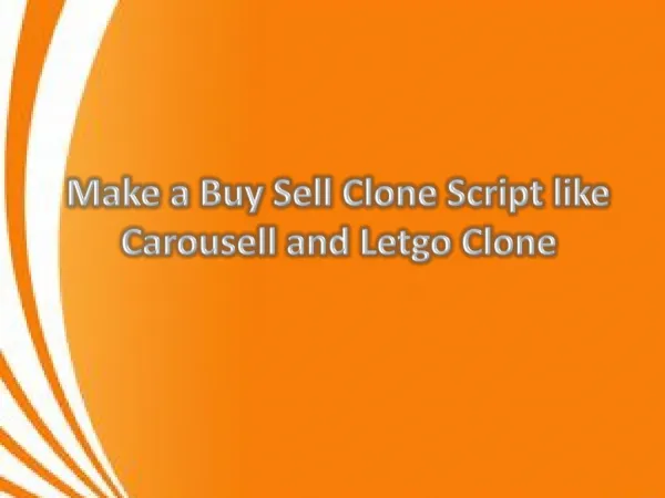 Make a Buy Sell Clone Script like Carousell and Letgo Clone