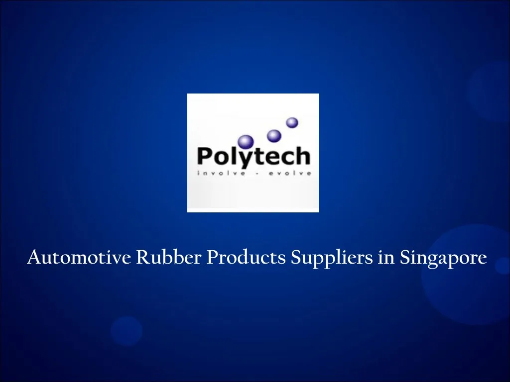 automotive rubber products suppliers in singapore