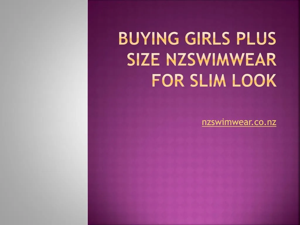 buying girls plus size nzswimwear for slim look