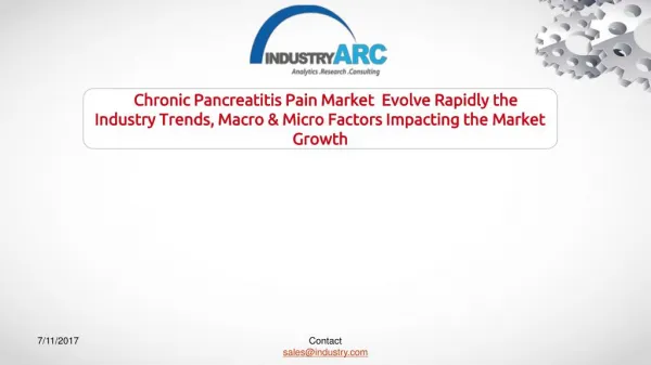 Chronic Pancreatitis Pain Market Announces Increasing Number of Chronic Diseases to Boom Demand of Diagnostic Equipment