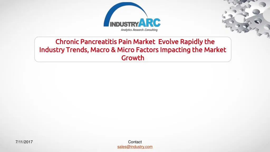 chronic pancreatitis pain market evolve rapidly