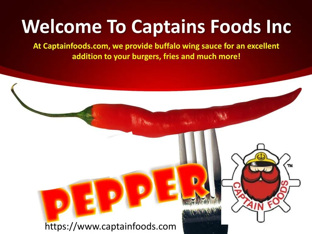 welcome to captains foods inc