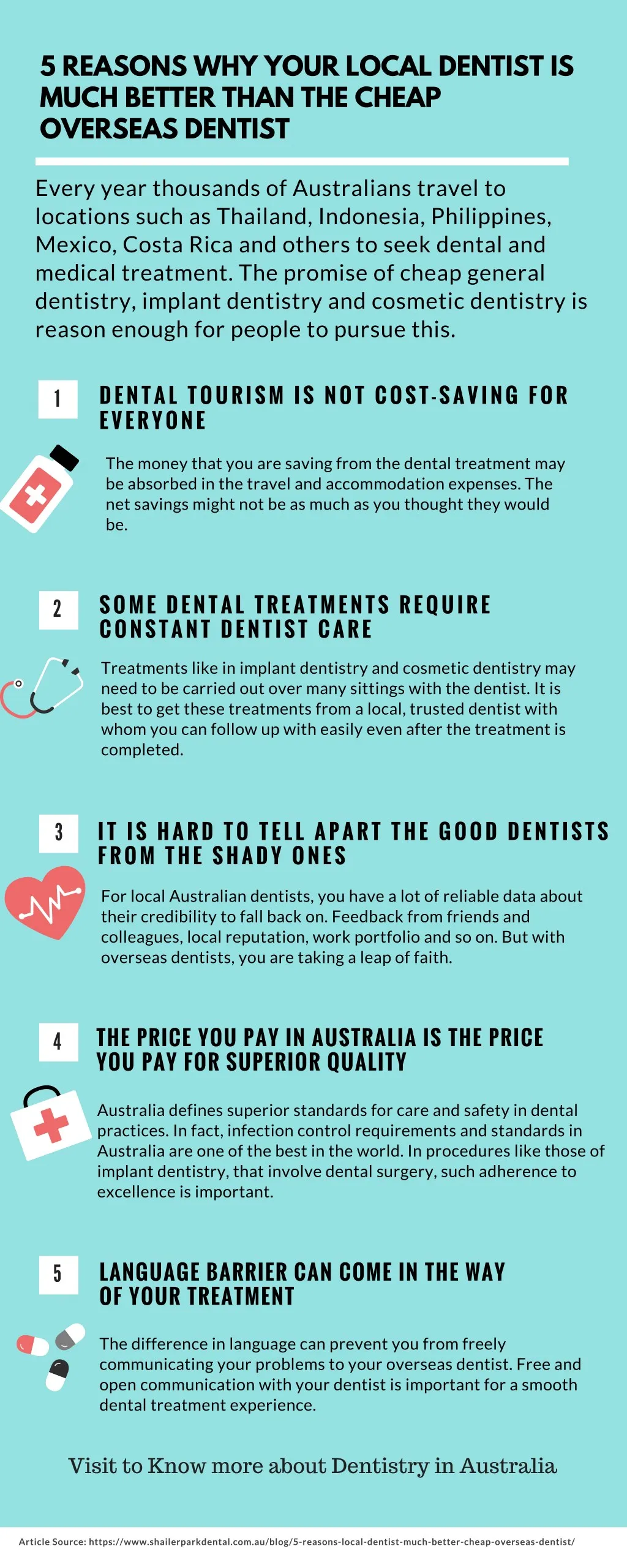 5 reasons why your local dentist is much better