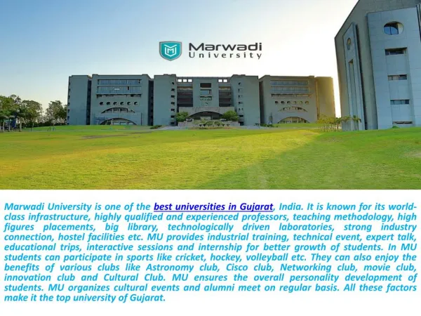 Best University in Gujarat
