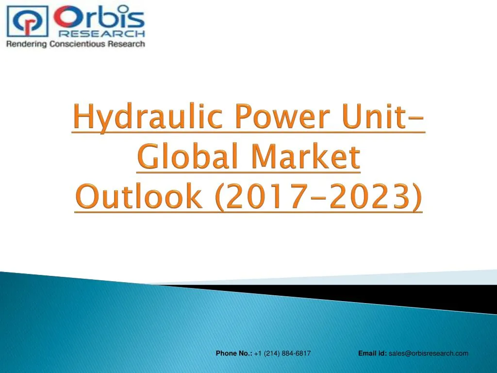 hydraulic power unit global market outlook 2017 2023