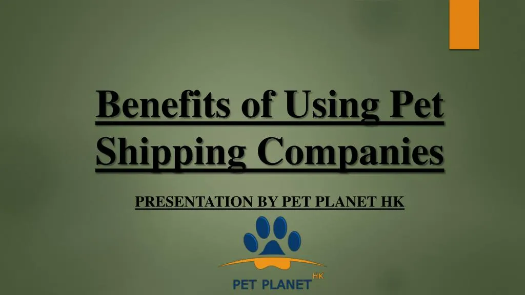 benefits of using pet shipping companies