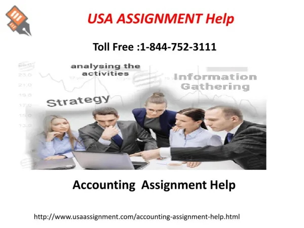 Accounting Assignment Help Online Free : 1-844-752-3111
