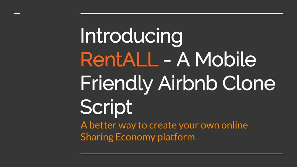 introducing rentall a mobile friendly airbnb clone script