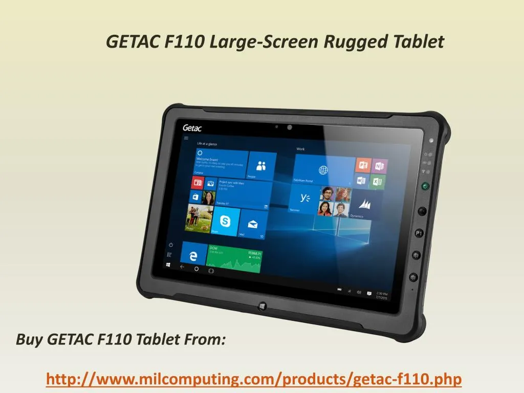 getac f110 large screen rugged tablet