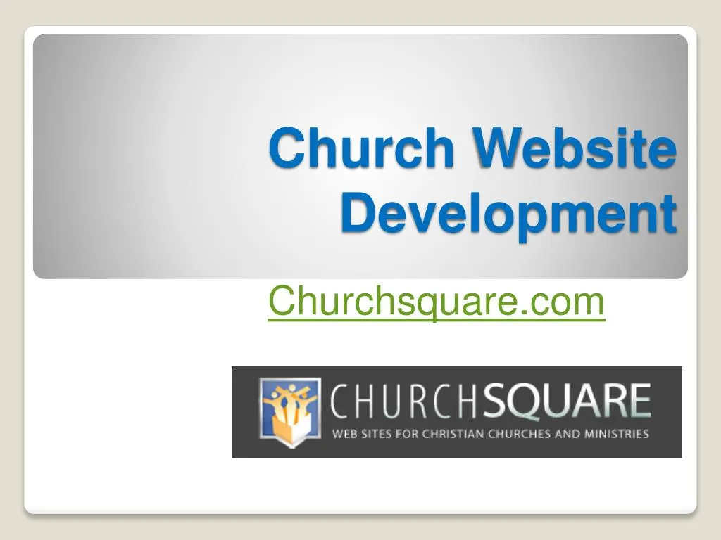 church website development