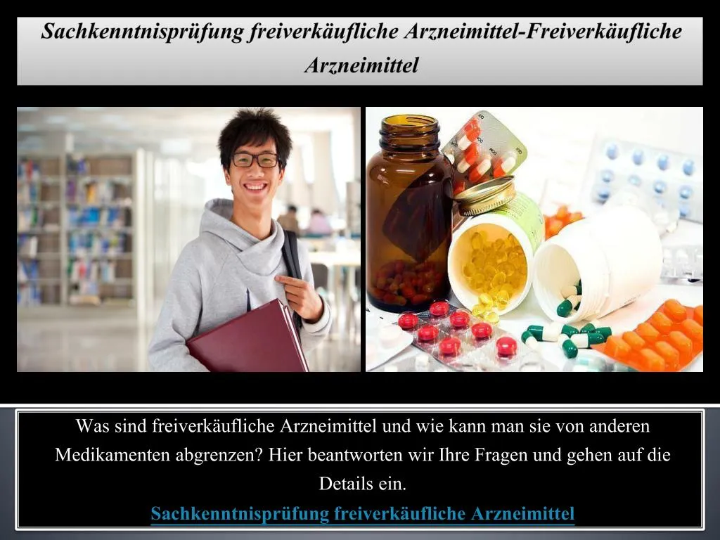 sachkenntnispr fung freiverk ufliche arzneimittel freiverk ufliche arzneimittel