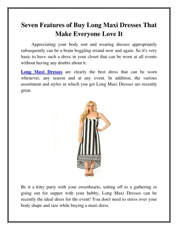 Buy Long Maxi Dresses in Woodland Hills, CA
