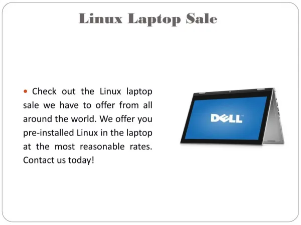 Laptop Linux Preinstalled
