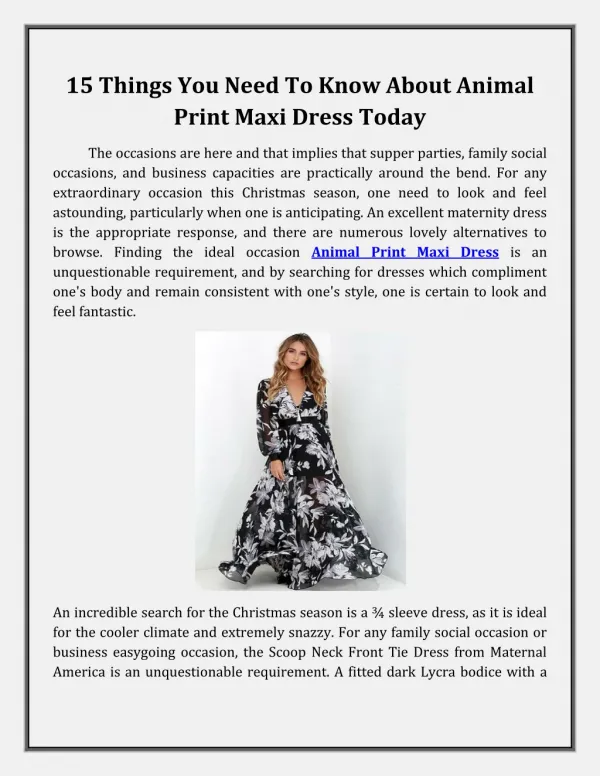 Buy Printed Maxi Dresses in Woodland Hills, CA