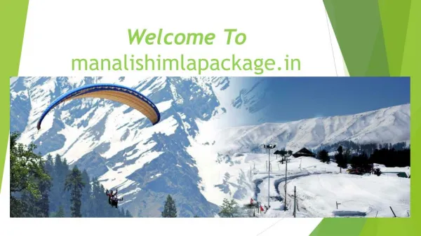 Manali Shimla Package With Volvo - manalishimlapackage.in